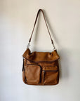 Cognac Utility Shoulder Bag