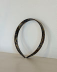 Parcelona | French Earthly Silver Swirl 0.5" Headband