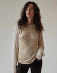 Crema Cropped Silk Knit Shrug