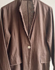 Raw Edge Cocoa Blazer