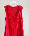 Ruby Silk Gathered Mini Dress