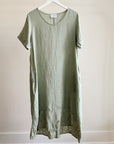 Eucalyptus Linen Maxi Dress