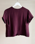 Plum Silk Tee - Hey Jude