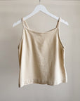 Oatmeal Woven Linen Camisole