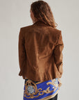 Whiskey Suede Notched Leather Jacket