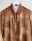 Animal Print Silk Layered Blouse - Hey Jude
