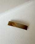 Parcelona | French Golden Beige Rectangle Hair Barrette - Hey Jude