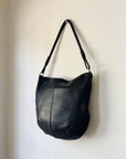 Ink Smooth Leather Crescent Bag