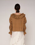 Carmen Says | Tartine Plaid Ruffled Blouse