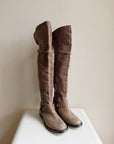 Brunello Cucinelli Leather Knee-High Riding Boots | Size 37.5