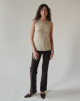 Honey Mesh Swirl Top