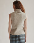 RL Cashmere Knit Sleeveless Turtleneck
