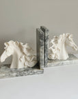 Horsegirl Marble Bookends