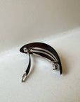 Parcelona | French Oval Hair Barrette in Tortoise - Hey Jude