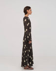 Carmen Says | Sheer Polka Dot Maxi Dress