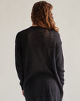 Navy Mohair Slouchy Cardigan