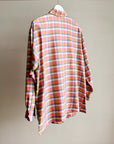 Plaid Silk Button Down Shirt