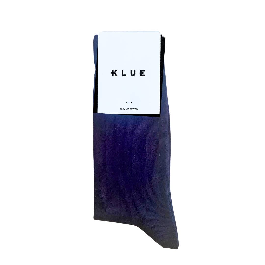 KLUE | Organic Solid Socks in Navy
