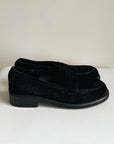 Black Suede Penny Loafer | Size 37