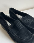 Black Suede Penny Loafer | Size 37