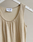 Soft Gold Metallic Tank