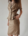 Teak Polka Dot Linen Set