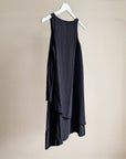 Obsidian Silk Layered Dress