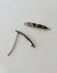 Parcelona | Small Oblong Hair Clips in Earthy Swirl