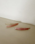 Parcelona | Small Oblong Hair Clips in Blush