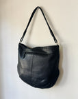 Ink Smooth Leather Crescent Bag