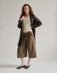 Umber Lamb Leather Trench Coat - Hey Jude
