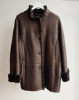 Espresso Sheepskin Leather Jacket