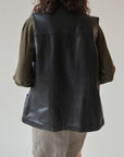 Onyx Leather Vest