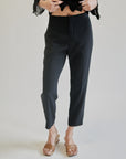 Chloe Black Cropped Trousers