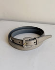 Miu Miu Gray Leather Belt