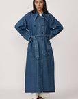 LAUDE the Label | Marin Trench Coat in Washed Denim