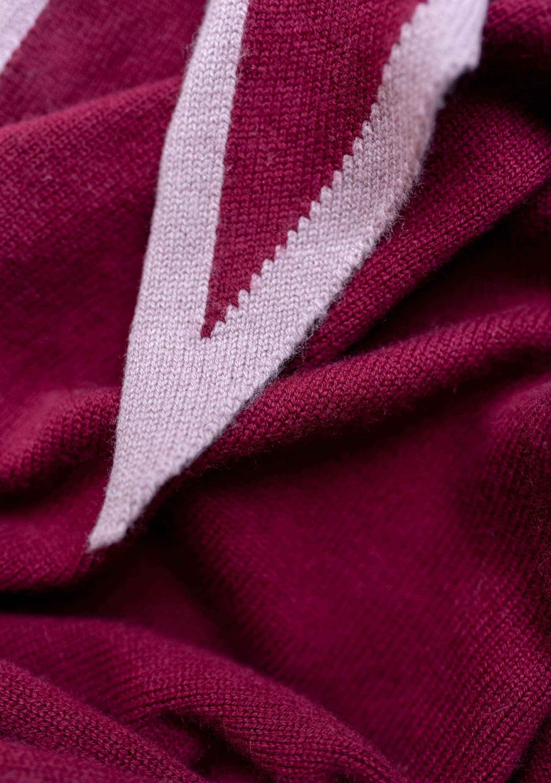 TBCo | Large Merino Triangle Scarf in Burgundy & Lilac