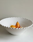 Ivory Wavy Ceramic Bowl