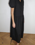 Deiji Studios | Draw Hem Dress in Black