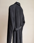 Onyx Cashmere Wool Belted Coat - Hey Jude