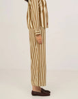 Carmen Says | Caramel Striped Cotton Pant