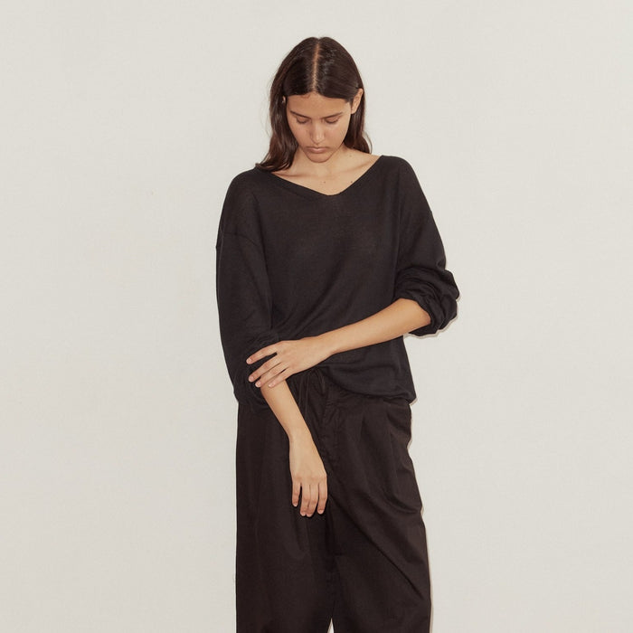 Deiji Studios | Loose Long Sleeve Knitted Top