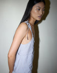 Deiji Studios | Double Layer Dress in Seas Stripe