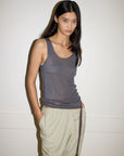 Deiji Studios | Ease Trouser in Pistachio Stripe
