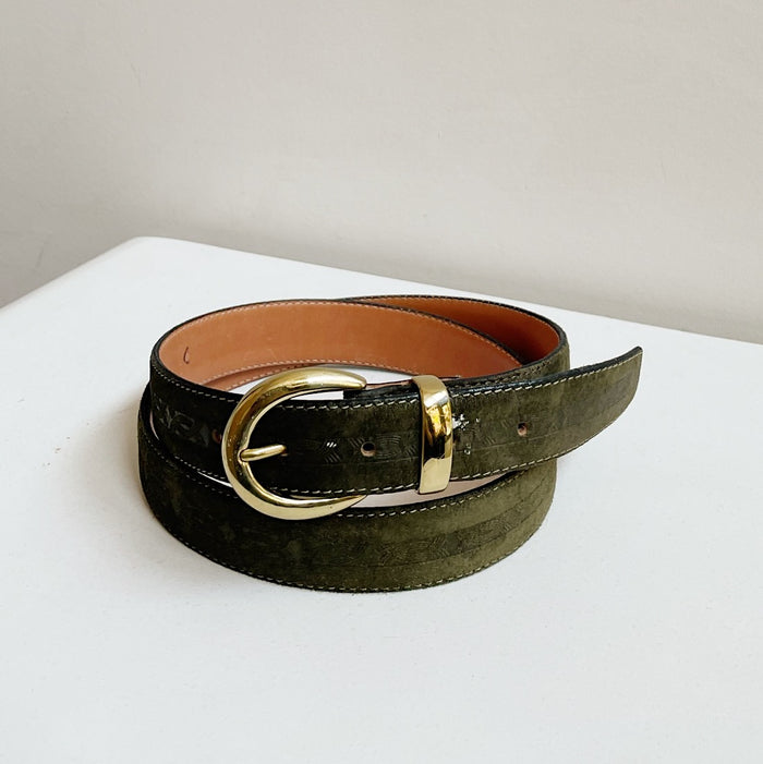 Fern Suede Leather Belt