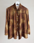Animal Print Silk Layered Blouse - Hey Jude