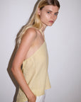 Deiji Studios | Linen Wrap Back Top in Butter