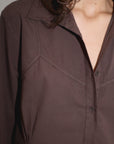 Deiji Studios | Cami Overshirt in Sepia - Hey Jude