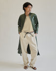 Forest Green Leather Zip Trench Coat - Hey Jude