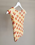 Butter Floral Popcorn Stretch Top